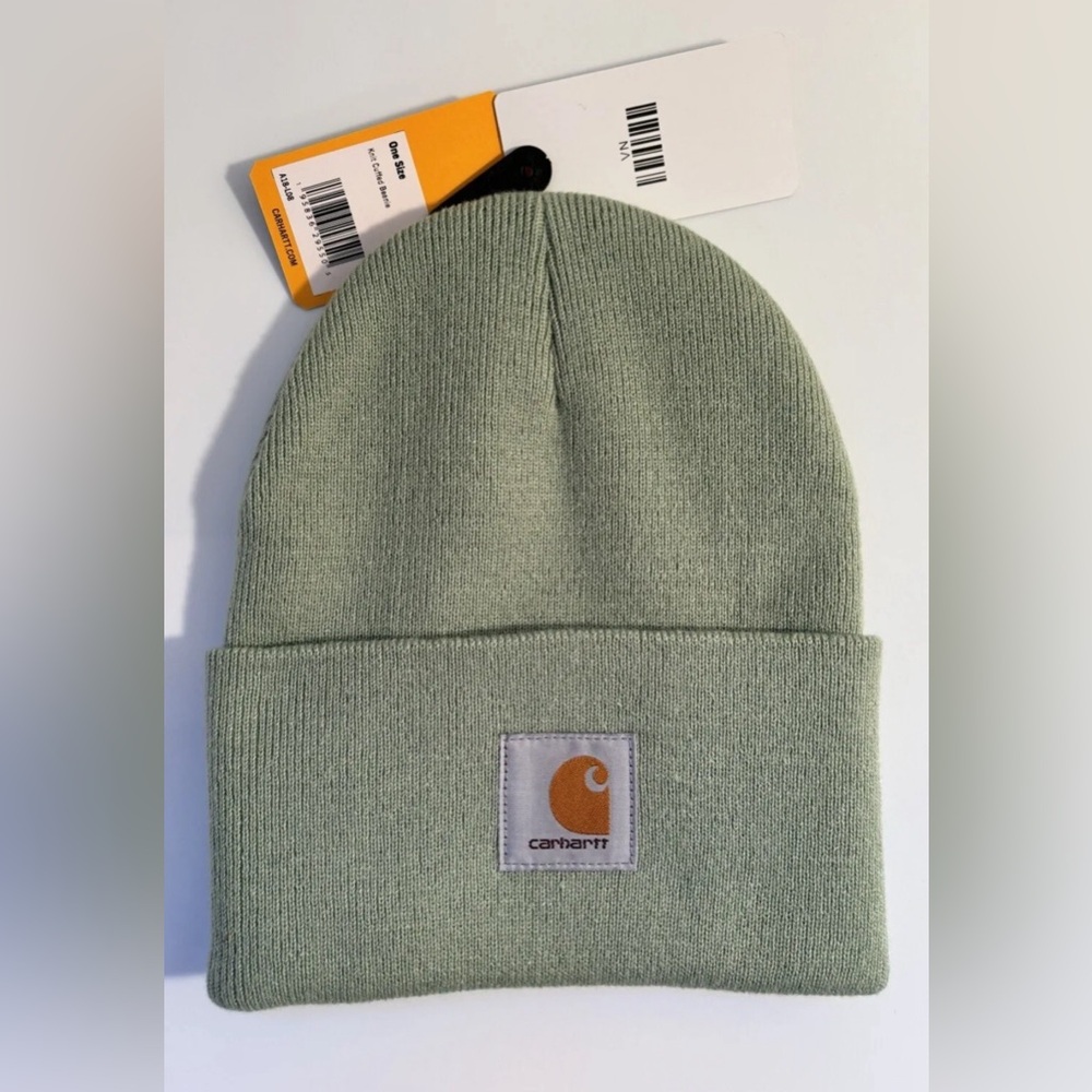 Carhartt A18 Men's Acrylic Hat Beanie-Jade-one size-nwt